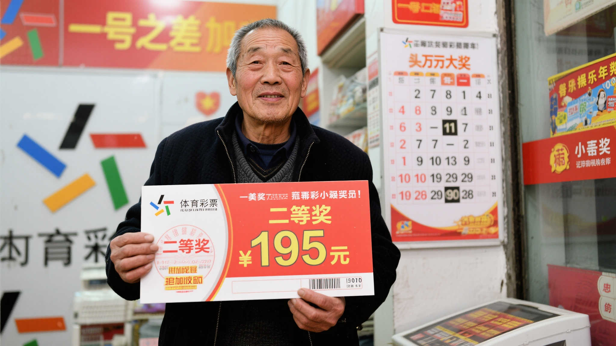 老彩民与体彩大奖擦肩而过揽195万：心态淡然不激动